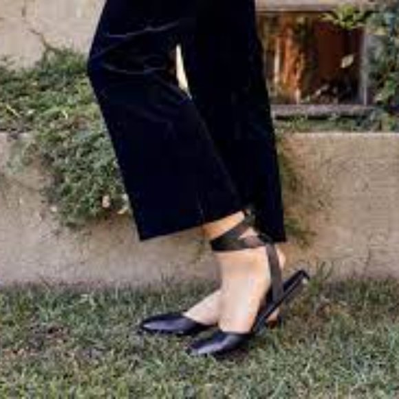 Jenni Kayne Shoes - Jenni Kayne ballet flat sandals with ankle wrap - EU38.5/US8